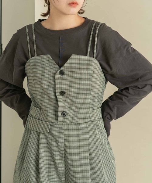 KBF（ケイビーエフ）の「シアーロゴロングTEE（Tシャツ/カットソー・レディース・チャコールグレー/オフホワイト・ONE）」の16枚目の写真