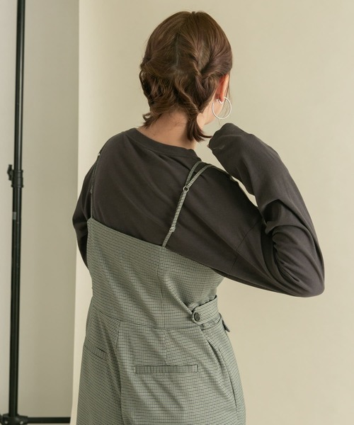 KBF（ケイビーエフ）の「シアーロゴロングTEE（Tシャツ/カットソー・レディース・チャコールグレー/オフホワイト・ONE）」の18枚目の写真