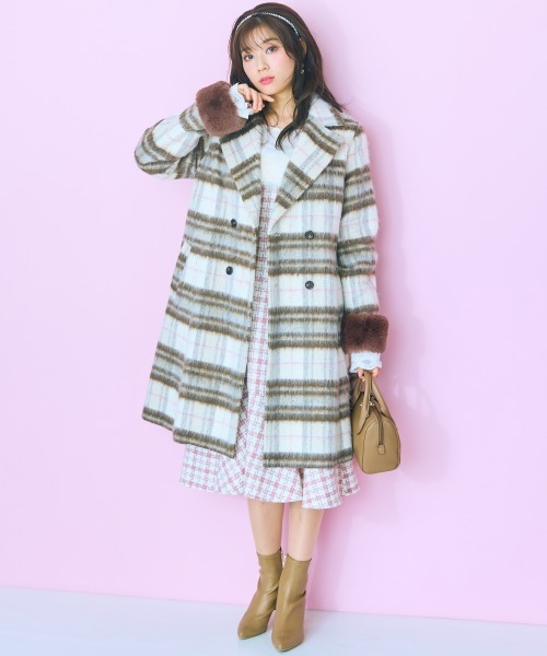 ＜大きいサイズ＞ ファードッキングツイードキャミワンピ marun（ワンピース）｜marun（マルン）