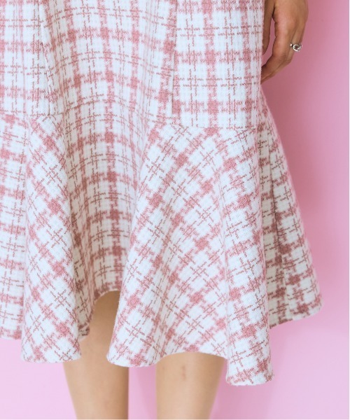 ＜大きいサイズ＞ ファードッキングツイードキャミワンピ marun（ワンピース）｜marun（マルン）