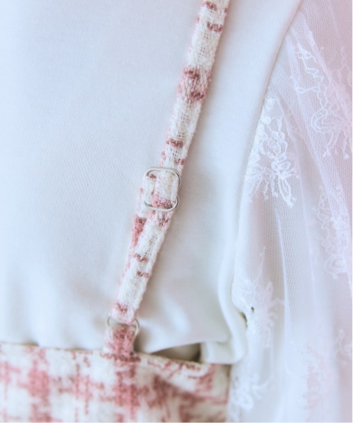 ＜大きいサイズ＞ ファードッキングツイードキャミワンピ marun（ワンピース）｜marun（マルン）