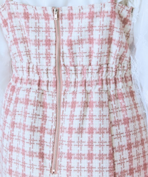 ＜大きいサイズ＞ ファードッキングツイードキャミワンピ marun（ワンピース）｜marun（マルン）