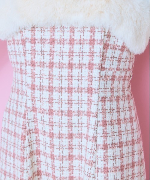 ＜大きいサイズ＞ ファードッキングツイードキャミワンピ marun（ワンピース）｜marun（マルン）