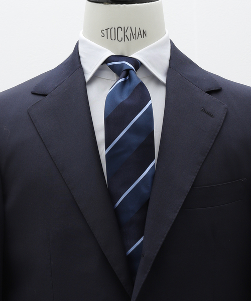 EDIFICE（エディフィス）の「AX レジメンタルタイ（ネクタイ・メンズ・ネイビー/ブラウン・FREE）」の2枚目の写真