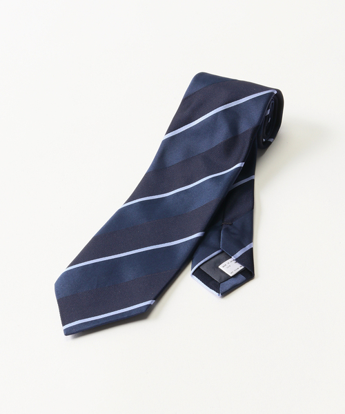 EDIFICE（エディフィス）の「AX レジメンタルタイ（ネクタイ・メンズ・ネイビー/ブラウン・FREE）」の4枚目の写真
