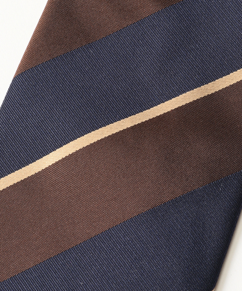 EDIFICE（エディフィス）の「AX レジメンタルタイ（ネクタイ・メンズ・ネイビー/ブラウン・FREE）」の6枚目の写真