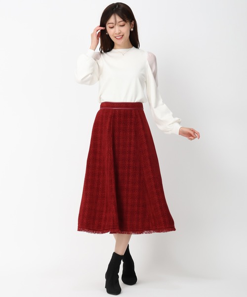 セール】ツイードフレアスカート/MM447202（スカート）｜MISCH MASCH