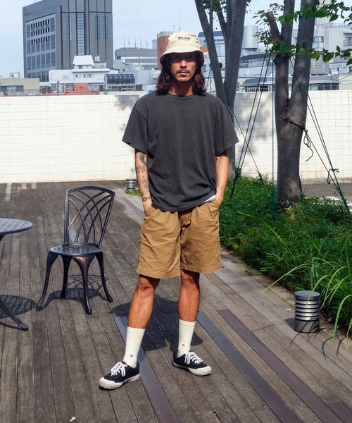 THRASHER(スラッシャー)の「THRASHER/スラッシャー BUCKET HAT スラッシャー バケットハット フェス カタカナロゴ刺繍 コットンツイル(ハット・メンズ・ベージュ/ホワイト/ブラック・FREE)」の8枚目の写真