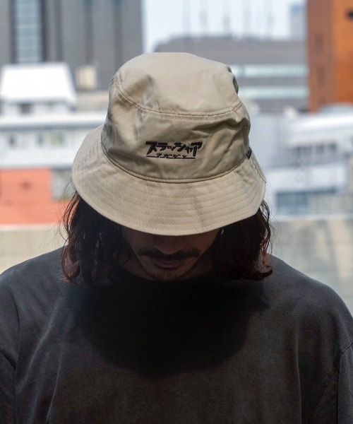 THRASHER(スラッシャー)の「THRASHER/スラッシャー BUCKET HAT スラッシャー バケットハット フェス カタカナロゴ刺繍 コットンツイル(ハット・メンズ・ベージュ/ホワイト/ブラック・FREE)」の12枚目の写真