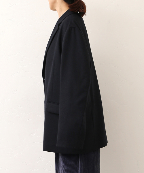 JOURNAL STANDARD LUXE(ジャーナルスタンダード ラックス)の「RE ウール ジャケット(テーラードジャケット・レディース・ベージュ系その他/ネイビー・FREE)」の12枚目の写真