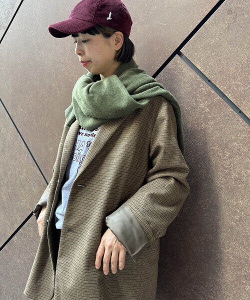 JOURNAL STANDARD LUXE(ジャーナルスタンダード ラックス)の「RE ウール ジャケット(テーラードジャケット・レディース・ベージュ系その他/ネイビー・FREE)」の2枚目の写真