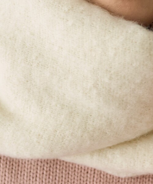 FREAK'S STORE（フリークスストア）の「ボリューム フリンジマフラー（マフラー・レディース・グレー/オフホワイト/サックスブルー/ピンク・ONE SIZE）」の16枚目の写真