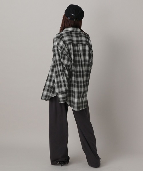 FOREVER 21(フォーエバー トゥエンティーワン)の「【2024FW】ネルチェックシャツ(シャツ/ブラウス・レディース・ダークブラウン/ネイビー/ブラック・FREE)」の5枚目の写真