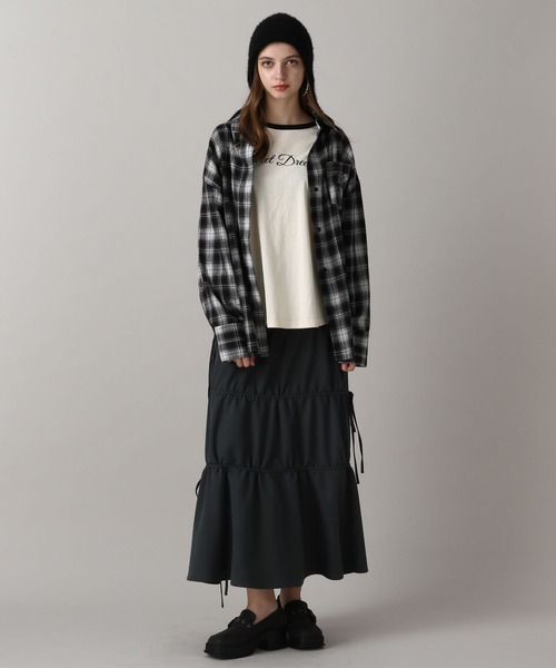 FOREVER 21(フォーエバー トゥエンティーワン)の「【2024FW】ネルチェックシャツ(シャツ/ブラウス・レディース・ダークブラウン/ネイビー/ブラック・FREE)」の6枚目の写真