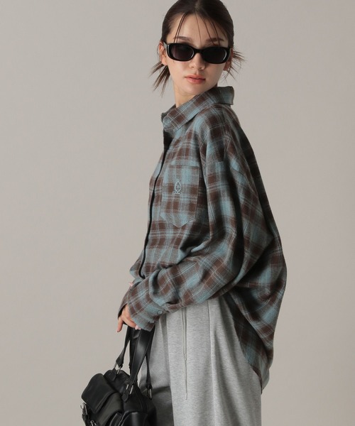 FOREVER 21(フォーエバー トゥエンティーワン)の「【2024FW】ネルチェックシャツ(シャツ/ブラウス・レディース・ダークブラウン/ネイビー/ブラック・FREE)」の14枚目の写真