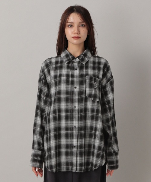 FOREVER 21(フォーエバー トゥエンティーワン)の「【2024FW】ネルチェックシャツ(シャツ/ブラウス・レディース・ダークブラウン/ネイビー/ブラック・FREE)」の19枚目の写真