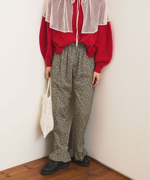fig Ｌondon（フィグロンドン）の「Dorothy frill pants（その他パンツ・レディース・グリーン/ボルドー・FREE）」の13枚目の写真