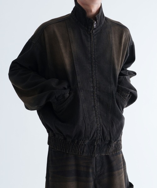 epnok(エプノック)の「【EPNK】Overdye denim blouson / オーバーダイデニムブルゾン(ブルゾン・メンズ・ブラック/インディゴブルー・SMALL/MEDIUM/LARGE)」の3枚目の写真