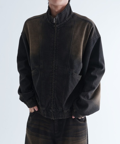 epnok(エプノック)の「【EPNK】Overdye denim blouson / オーバーダイデニムブルゾン(ブルゾン・メンズ・ブラック/インディゴブルー・SMALL/MEDIUM/LARGE)」の4枚目の写真