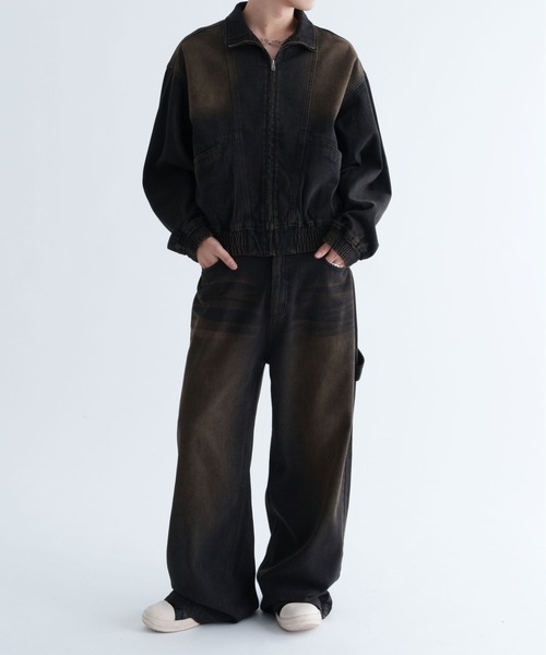 epnok(エプノック)の「【EPNK】Overdye denim blouson / オーバーダイデニムブルゾン(ブルゾン・メンズ・ブラック/インディゴブルー・SMALL/MEDIUM/LARGE)」の10枚目の写真