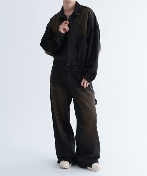 epnok(エプノック)の「【EPNK】Overdye denim blouson / オーバーダイデニムブルゾン(ブルゾン・メンズ・ブラック/インディゴブルー・SMALL/MEDIUM/LARGE)」の11枚目の写真