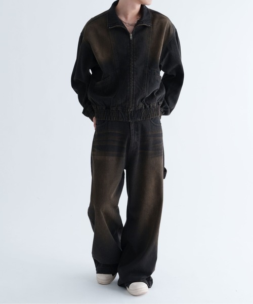 epnok(エプノック)の「【EPNK】Overdye denim blouson / オーバーダイデニムブルゾン(ブルゾン・メンズ・ブラック/インディゴブルー・SMALL/MEDIUM/LARGE)」の12枚目の写真