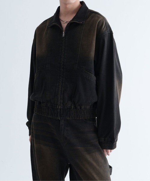 epnok(エプノック)の「【EPNK】Overdye denim blouson / オーバーダイデニムブルゾン(ブルゾン・メンズ・ブラック/インディゴブルー・SMALL/MEDIUM/LARGE)」の7枚目の写真