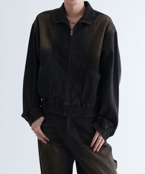 epnok(エプノック)の「【EPNK】Overdye denim blouson / オーバーダイデニムブルゾン(ブルゾン・メンズ・ブラック/インディゴブルー・SMALL/MEDIUM/LARGE)」の9枚目の写真