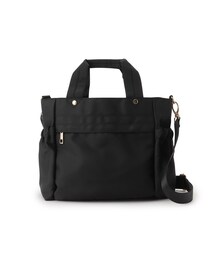 ◆【撥水/2WAY】フロントファスナーポケットトートバッグ