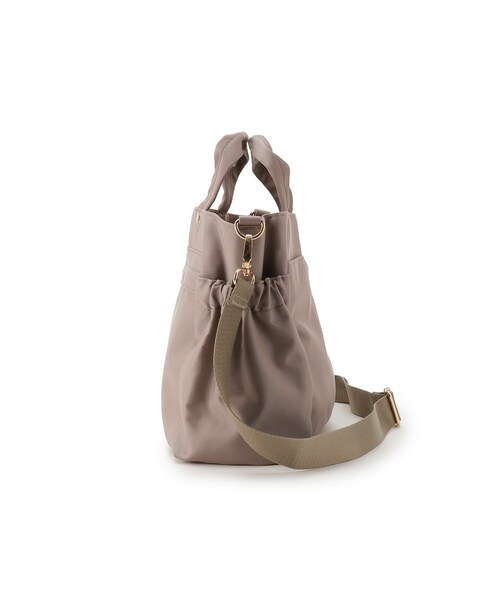 SHOO・LA・RUE（シューラルー）の「◆【撥水/2WAY】フロントファスナーポケットトートバッグ（トートバッグ・レディース・ブラック/ベージュ/ライトパープル・00）」の6枚目の写真