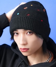 ankoROCK（アンコロック）の「an meets zakka ミニテディベア刺繍ニットキャップ / メンズ レディース ユニセックス ニット帽 ビーニー 帽子（ニットキャップ/ビーニー・メンズ）」