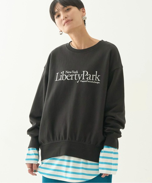 AMERICAN HOLIC（アメリカンホリック）の「Liberty Park刺繍スウェット1（スウェット・レディース・ブラック・M/L）」の19枚目の写真