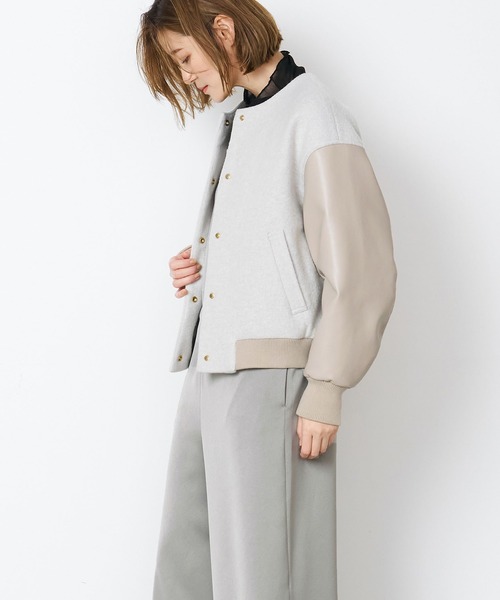 MICA&DEAL マイカアンドディール　ノーカラジャケット MICA&DEAL マイカアンドディール ノーカラーボックスジャケット