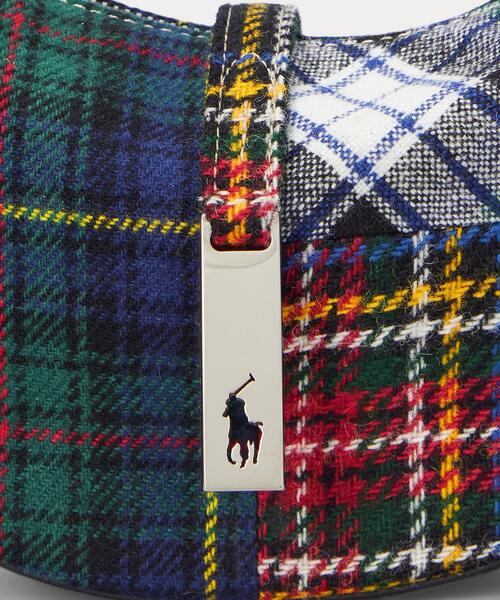 未使用に近い ラルフローレン Polo ID チェック ミニ ショルダー バッグ 未使用に近い ラルフローレン Polo ID チェック ミニ ショルダー