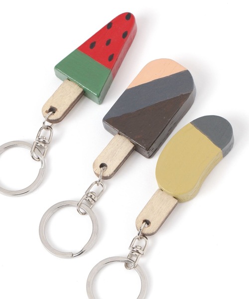 studio CLIP(スタディオクリップ)の「【daily CLIP】ウッドアイスキーホルダー(キーホルダー・レディース・イエロー/モカ/レッド・FREE)」の8枚目の写真