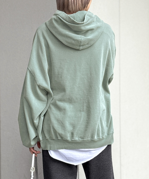 R JUBILEE（アールジュビリー）の「【R JUBILEE/アール ジュビリー】VENICEフーデットプルオーバー（Tシャツ/カットソー・レディース・グリーン/ボルドー・FREE）」の16枚目の写真