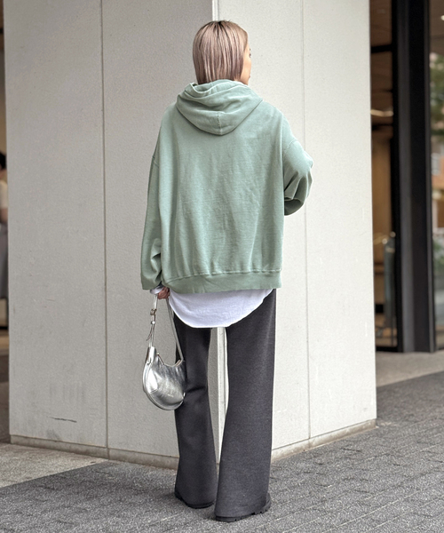 R JUBILEE（アールジュビリー）の「【R JUBILEE/アール ジュビリー】VENICEフーデットプルオーバー（Tシャツ/カットソー・レディース・グリーン/ボルドー・FREE）」の19枚目の写真