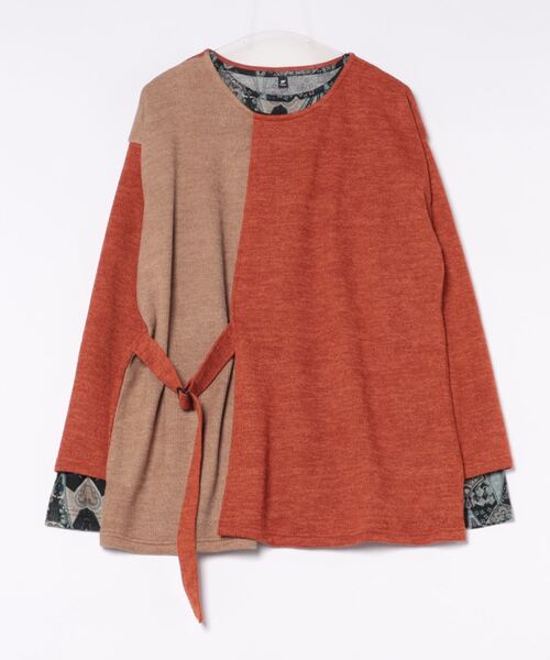 【チャイハネ】フォルセMEN'Sバイカラートップス＆インナートップス2点セット（アンサンブル）｜チャイハネ（チャイハネ）