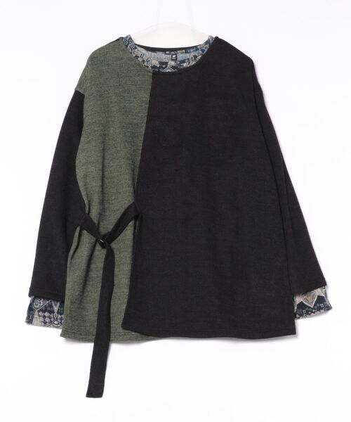 【チャイハネ】フォルセMEN'Sバイカラートップス＆インナートップス2点セット（アンサンブル）｜チャイハネ（チャイハネ）