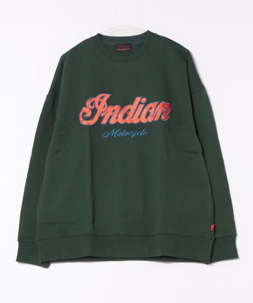 ARCHIVER(アーカイバ)の「【INDIAN】サテン刺繍オーバーサイズトレーナー(スウェット・メンズ・グリーン/グレイッシュベージュ/オフホワイト・LARGE/MEDIUM/X-LARGE)」の7枚目の写真