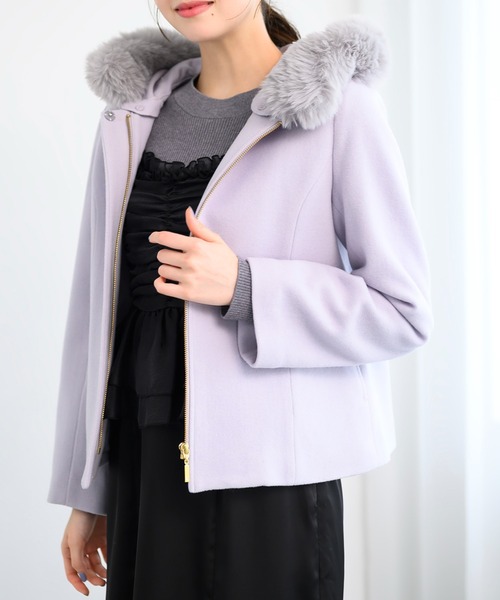 セール】フードファー付きショートコート/MM448603（その他アウター