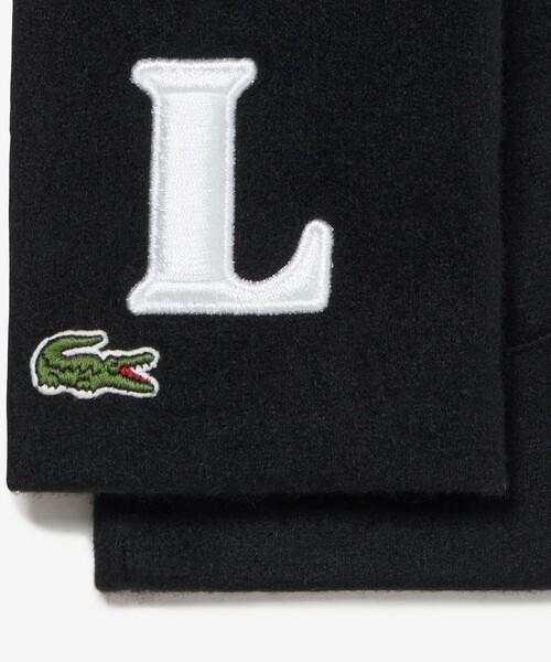 LACOSTE(ラコステ)の「Lステッチジャージグローブ(手袋・メンズ・グレー/ダークネイビー/ブラック・FREE)」の4枚目の写真