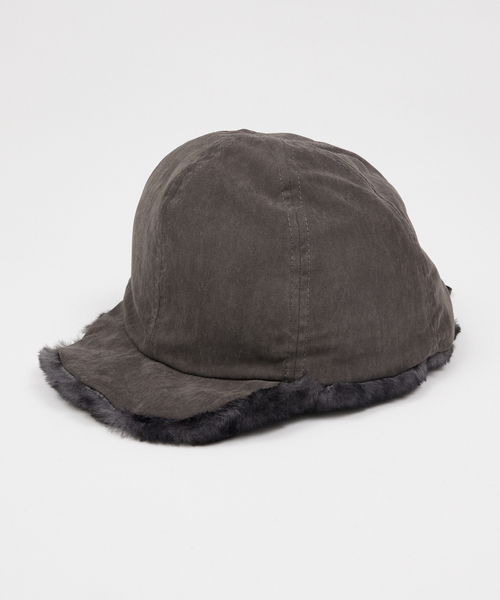 Ruben(ルーベン)の「【RUBEN】リバーシブル ファーキャップ / RUS-8282(キャップ・レディース・ブラック/アイボリー/モカ・フリー)」の9枚目の写真