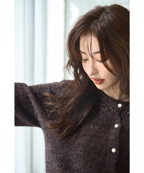 【セール】【前後着用可】スパークルシャギー カーディガン（カーディガン/ボレロ）｜any SiS（エニィスィス）