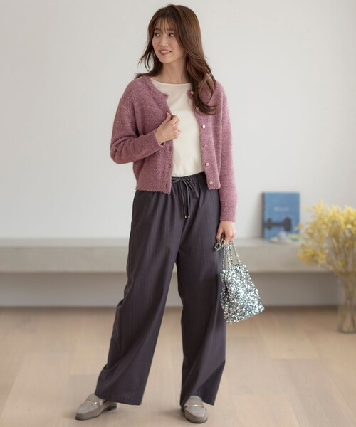 【セール】【前後着用可】スパークルシャギー カーディガン（カーディガン/ボレロ）｜any SiS（エニィスィス）