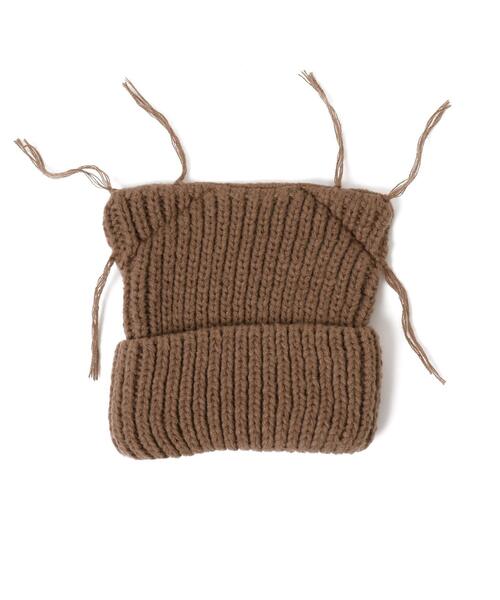 WEGO（ウィゴー）の「WEGO/ローゲージネコミミニットキャップ（ニットキャップ/ビーニー・レディース・ブラウン/レッド/ブラック/グレー・FREE）」の11枚目の写真