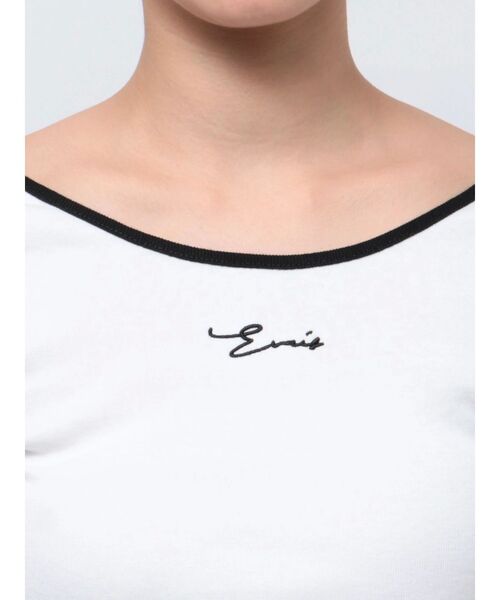 EVRIS（エヴリス）の「サイドドロストワンポイントショートトップス（Tシャツ/カットソー・レディース・ブラック/ホワイト/グレー・FREE）」の18枚目の写真