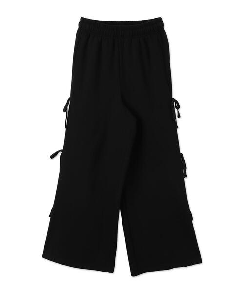 WEGO（ウィゴー）の「WEGO/裏起毛サイドリボンスウェットパンツ（スウェットパンツ・レディース・ブラック/杢グレー・FREE）」の15枚目の写真