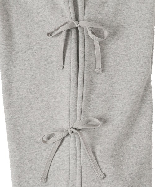 WEGO（ウィゴー）の「WEGO/裏起毛サイドリボンスウェットパンツ（スウェットパンツ・レディース・ブラック/杢グレー・FREE）」の20枚目の写真