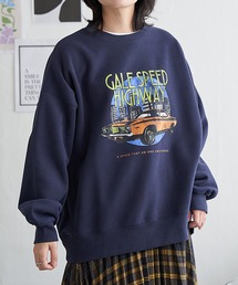 レトロカープリントスウェット
